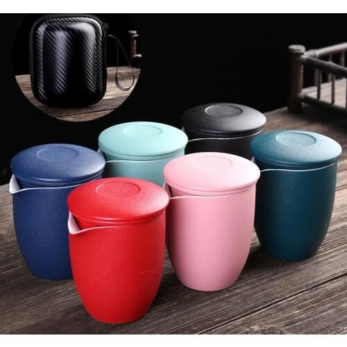 Chinese Tea Travel Tea Set Kung Fu Teaset Ceramic Portable Teapot Porcelain Gaiwan Tea Cups of Tea Ceremony Gift For Friend Cool