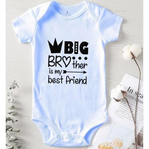 Jumpsuit Kids Autumn Winter Baby Boy Clothes Cotton Printing Big Brother Newborn Girls Romper Summer Bodysuit for Babies