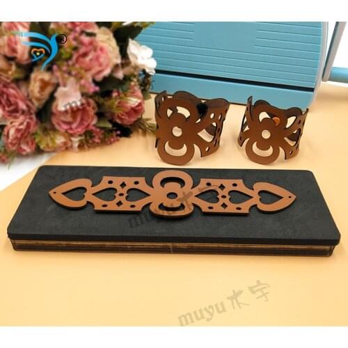 Leather bracelet cutting die wooden mold scrapbook cut sky BR01
