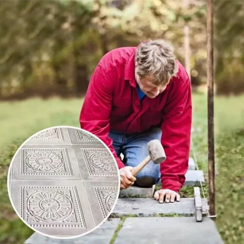 Beautiful Petal Cement Mold DIY Walkway Stepping Stones Cement Paving Mould For Garden Road Courtyard D1
