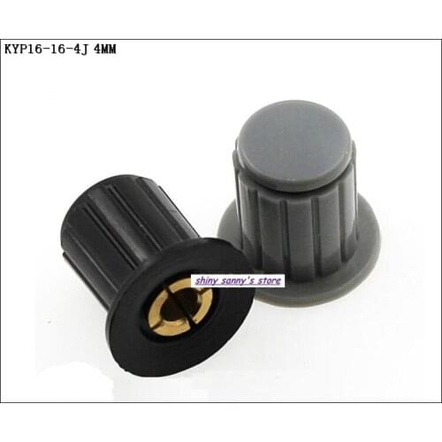 KYP16-16-4J 4mm Gray,Black Potentiometer knob Cap Equipped With WXD3-12/13 WH5-1A WX14-12 Multi-turn Potentiometer Brand New