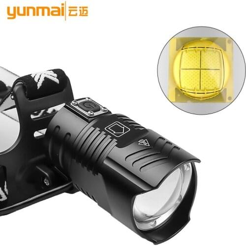 Zoom Shot Headlamp Powerful Climbing Hunting Hiking Fishing Headlamp Waterproof Led Linterna De Cabeza Outdoor Lighting DE50TD