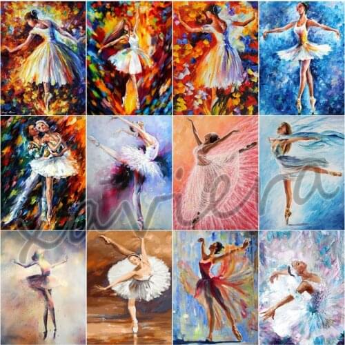 Xaviera 5D Diy Diamond Embroidery Sale Ballet Dancer Diamond Painting Picture of Rhinestones Full Drill Mosaic Embroidery Kits