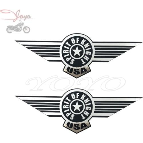 Motorcycle Gas Tank Decals Sticker For Harley Sportster Dyna Touring Softail FLSTF Fat Boy 200mm x 71mm