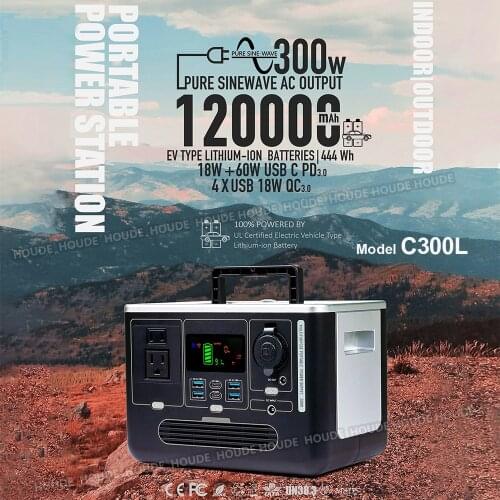 300W Generator Newest Version Home Appliances Solar Power Generator Power Charging Portable Power Station For Out Door Camping