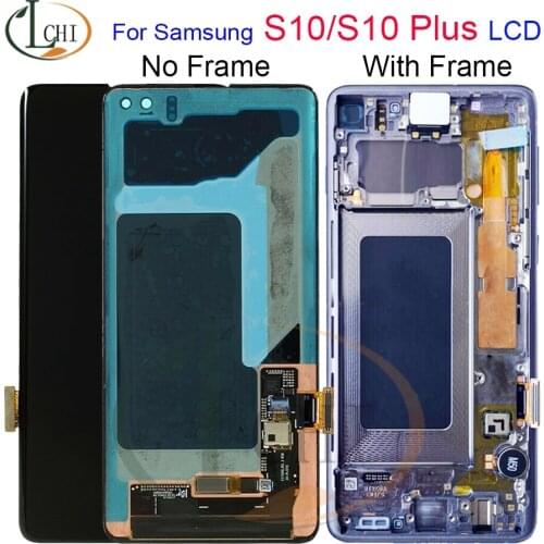 NEW ORIGINAL AMOLED S10 LCD For SAMSUNG Galaxy S10 G973F/DS G973F G973 S10 Plus G975 G975F G975F/DS Touch Screen Digitizer