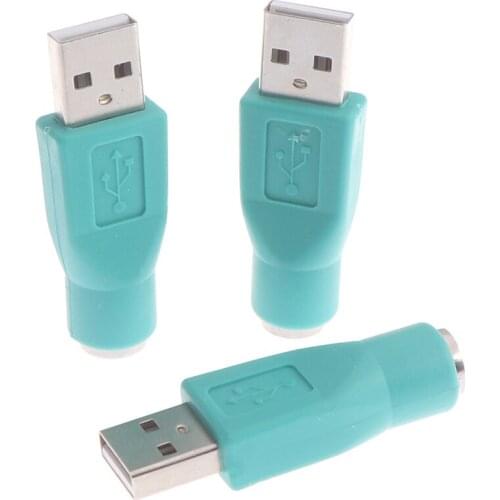 3pc USB Male to for PS/2 Female Adapter Converter Usb connector For PC to for Sony ps2 Keyboard Mouse