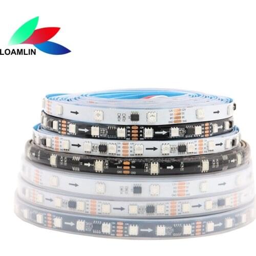 LB1934 DC12V (WS2811 Update) RGB LED Pixels Strip Light Individually Addressable LED Dual-Signal 1m/5m 30/60Pixels/Leds/m