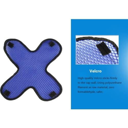 Motorcycle Vehicle Helmet Padding Motorcycle Safety Hat Cap Inner 3D Air Mesh Microfiber Helmet Cooling Pad Car Accessories