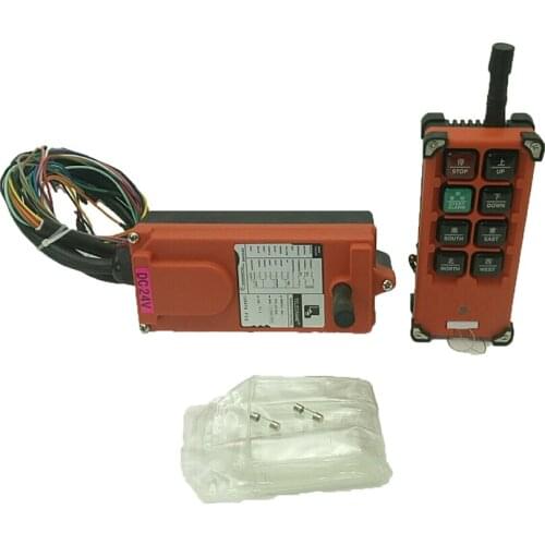 F21-E1B 24V Industrial remote controller switches Hoist Crane Control Lift Crane 1 transmitter +1 receiver