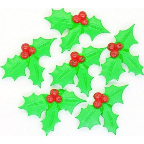 Cute Mixed Lot Christmas Holy Leaf resin Cabochons,Scrapbooking embellishments,Christmas decoration