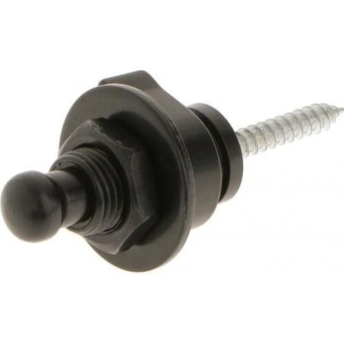 2x Strap Lock Security Locks System Straplock Alloy Music Instrument Acce Black