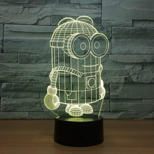 Huangren led night light childrens gifts colorful touch 3D stereoscopic acrylic lamps factory direct sales