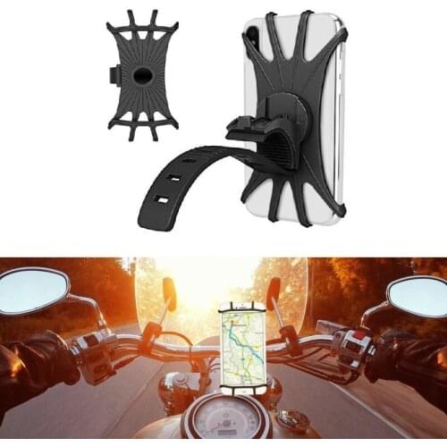 Bicycle And Motorcycle Mobile Phone Bracket Silica Gel Handlebar Fixed Mobile Phone Bracket Is Wuitable For Any Mobile Phone