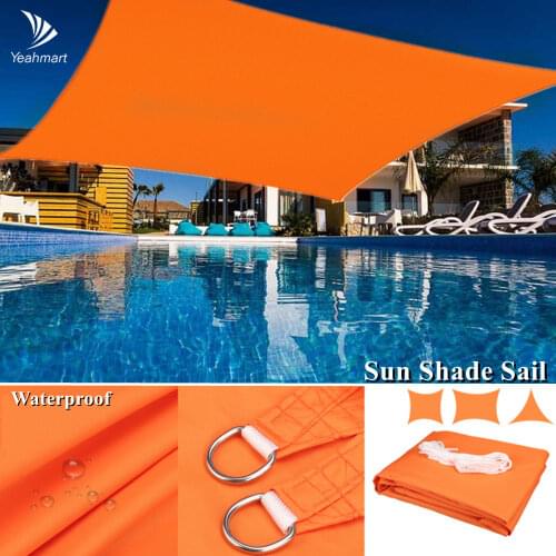 Waterproof Oxford Rectangle Triangle Shade Sail Garden Canopy Swimming Sun Shelter Outdoor Camping Yard Sail Awnings 2M/3M/4M/5M
