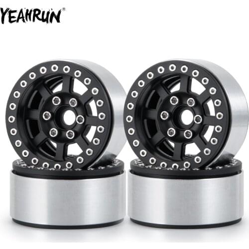 YEAHRUN 1.9inch Metal Alloy Beadlock Wheel Hub Rim For 1/10 Axial SCX10 90046 Traxxas TRX4 CC01 D90 RC4WD F350 90034 RC Car