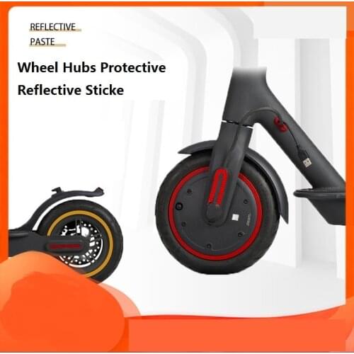 Scooter Wheel Hubs Protective Reflective Sticker For Xiaomi Mijia M365 Pro Electric Scooter For M365 Scooter Parts