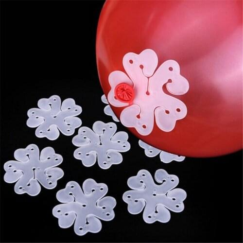 10pcs Flower Ballonnen Baloon Globos Balloons Decoration Accessories Plum Clip Practical Birthday wedding party Plastic Clip
