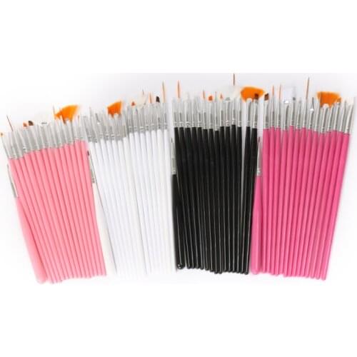 15Pcs Fondant Brush Cake Decorating Tools Nail Art Painting Drawing Polish Brush Pen
