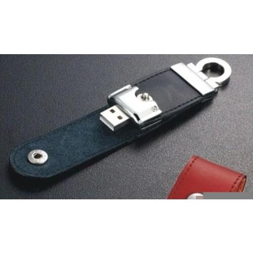 3.0 Usb Flash Drive 2tb 1tb Leather Business Gift Use Pen Drive Memory Stick Card 8GB-64GB 100% Full Capacity Usb Creativo 512GB