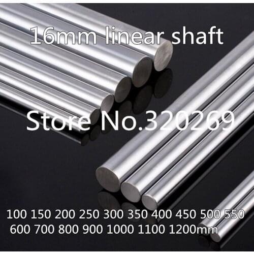 6pcs 16Mm Linear Shaft L 500 Mm Hardened Cylinder Chrome Plated Linear Rods Axis