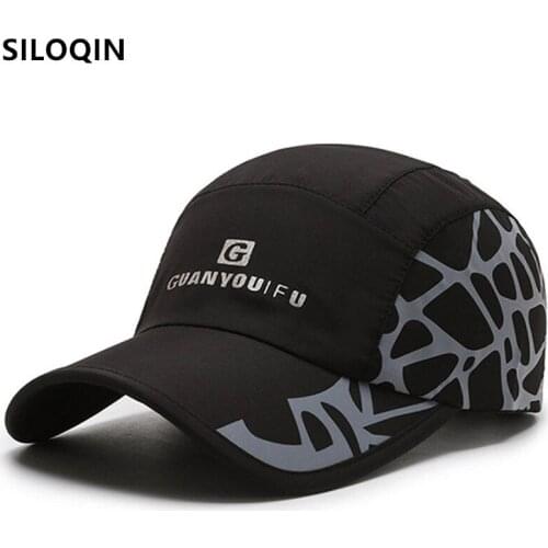 SILOQIN Summer Men Cap Ultra-thin Breathable Baseball Cap Snapback Cap Womens Hat Adjustable Size Embroidery Couple Sports Caps