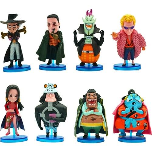 One Piece GK Jinbe Anime Action Figure Model PVC 8-10CM Statue Collection Toy Desktop Decoration Donquixote Doflamingo Figma