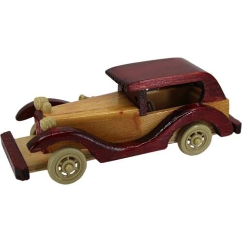 Classic Wooden Car Handmade 19 Cm Home Decor Gift Nostalgic Car Natural Quality Products