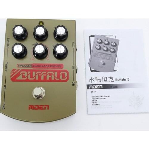 MO-BA With EQ Electric Guitar Effect Pedal True Bypass Moen Buffalo Speaker Simulater with DI Headphone Ourputs