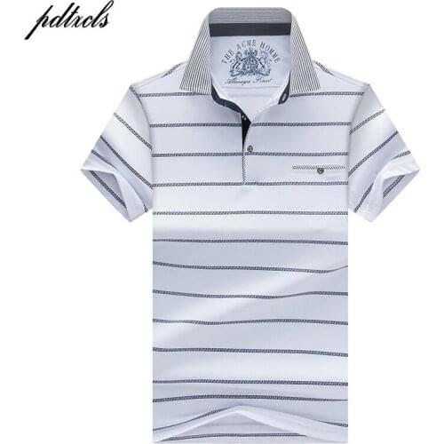 HOT High Quality Tops&Tees Mens Polo shirts Business men brands Polo Shirts 3D embroidery Turn-down collar mens polo shirt 1611