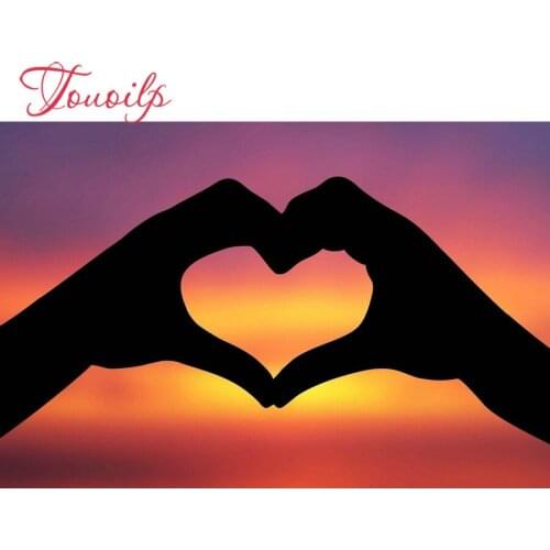 Touoilp 5D Dandelion 5d Sunset love diamond embroidery square&round diamond sets decorative diy diamond painting mountain