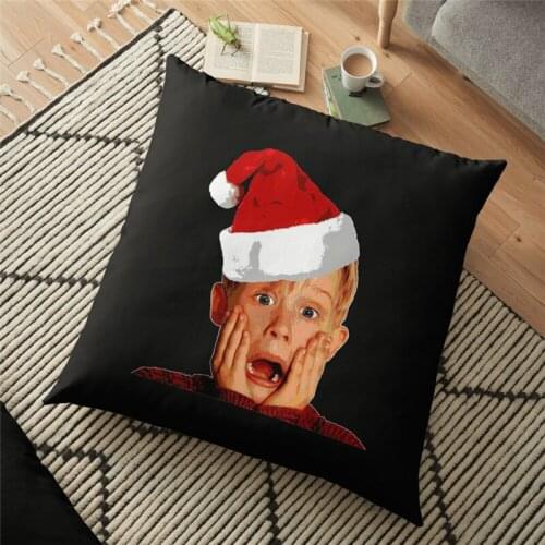 Alone Xmast Backrest Frightened Printed Cushion Cover 45*45cm Pillow Christmas Case Cushion cover pillow Decorative for home