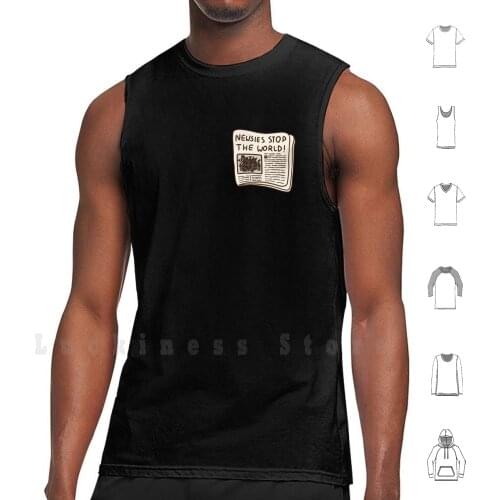 Newsies Stop The World! tank tops vest 100% Cotton Newsies Newsies Musical Jack Broadway Theatre Musicals Spot Conlon