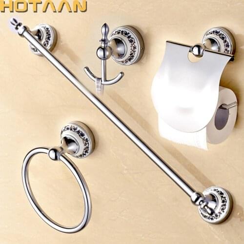New Free shipping,stainless steel Bathroom Accessories Set,Robe hook,Paper Holder,Towel Bar,bathroom sets, chrome HT-811800-A