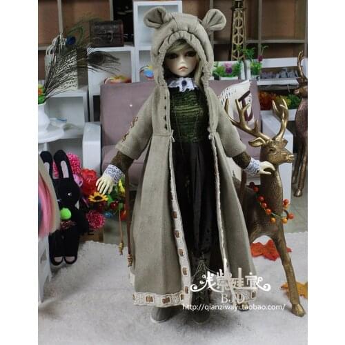 1/4 1/3 scale BJD coat+dress+socks for SD clothing BJD doll accessories,Not included doll,shoes,wig,and other accessories D1619
