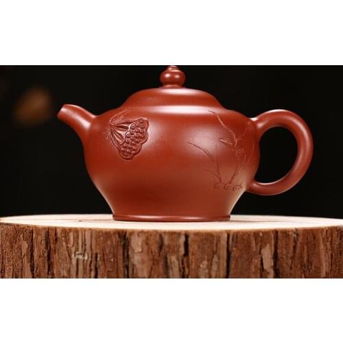 Authentic yixing recommended completely by pure manual teapot tea dahongpao qing lotus pond