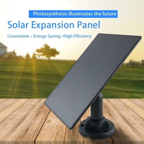Portable Ultra Thin Solar Panel for Rechargeable Battery Powered IP Security WiFi Camera Street Light Outdoor Light 3M Micro USB