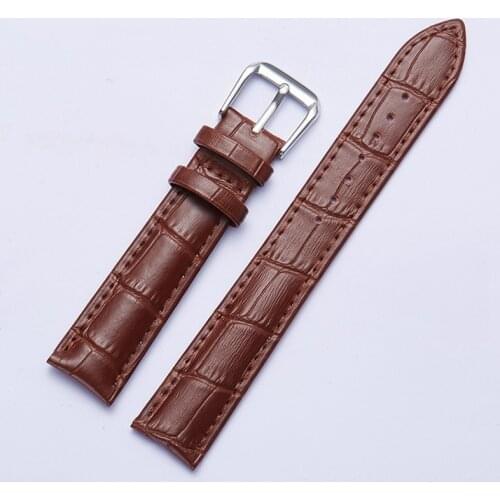 Genuine Leather Watch Band 14mm 16mm 18mm 20mm 22mm 24mm Calfskin Watch Straps for Men Women Watch Accessories