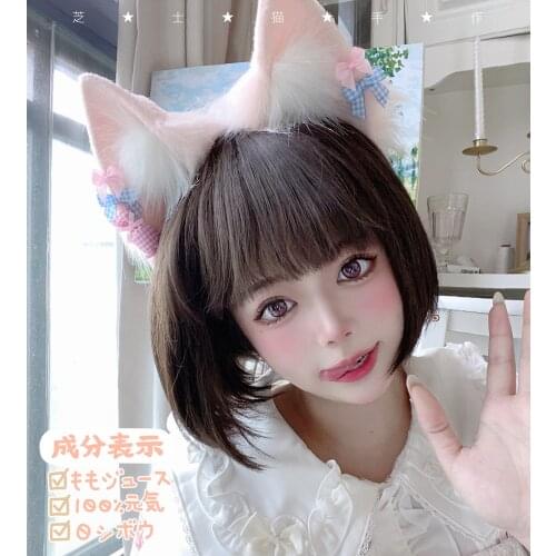 Lovely Fox Ear Lolita Simulation Animal Ear Headband Kawaii KC Anime Take Photos Props Kemonomimi Hair Hoop Cosplay Accessories