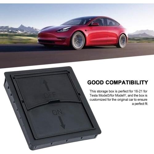 Hidden storage Center Console Organizer Armrest Storage Box Car interior Decorator Easy to Install for Tesla Model 3 Y