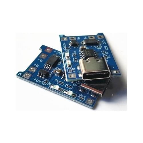 TP4056 1A Lithium Battery Charging Board Module TYPE-C USB Interface Recharge Protection Two in One