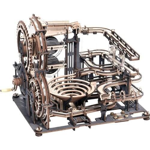 Night City Three-dimensional Assembly Model Wood Grain Dip Dyeing Process Unique Mechanical 3D Puzzle Without Glue