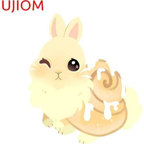 UJIOM Cartoon Sinna Bunnie Wallstickers Kids Room Home Decor Sticker Decoration Removable Waterproof WallPoster Wallpaper Decal