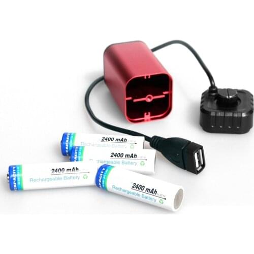 Waterproof 5V USB Portable 4X AA Battery Charger Holder Kit Power Bank Case Box 62KB Dropshipping