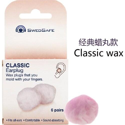 Swedsafe wax earpkugs sensative ear canal soundproof noise reduction sleep study work quiet