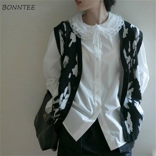 Sweater Vest Women Retro Autumn Single Breasted Female Ins Sleeveless Print Basic V-neck Chic Lady Korean Clothes Daily Vintage