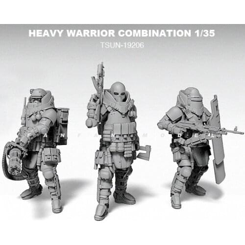 1/35 Resin Kits Russian modern anti-terrorist unit Resin soldier self-assembled TSUN-19206