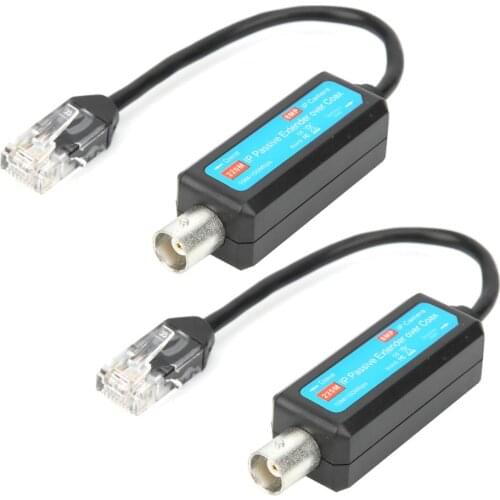 Transmission Cables 1 Pair IP Passive Extender Over Coax Coaxial Network Transmitter 8MP HD for Web Camera 220M Dropshipping