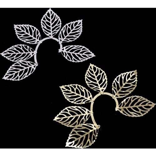 1pcs Fashion Hollow Leaf Ear Hook Big Lovely Earrings for Women Accessories Gold New No EarHole Clip Earring Jewelry Gift