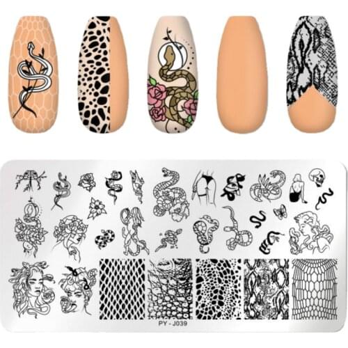 1pc Stainless Steel Printing Nail Stamping Plates Manicure Leaves Maple Template Mold Xmas Snowflakes Nail Art DIY Decorations